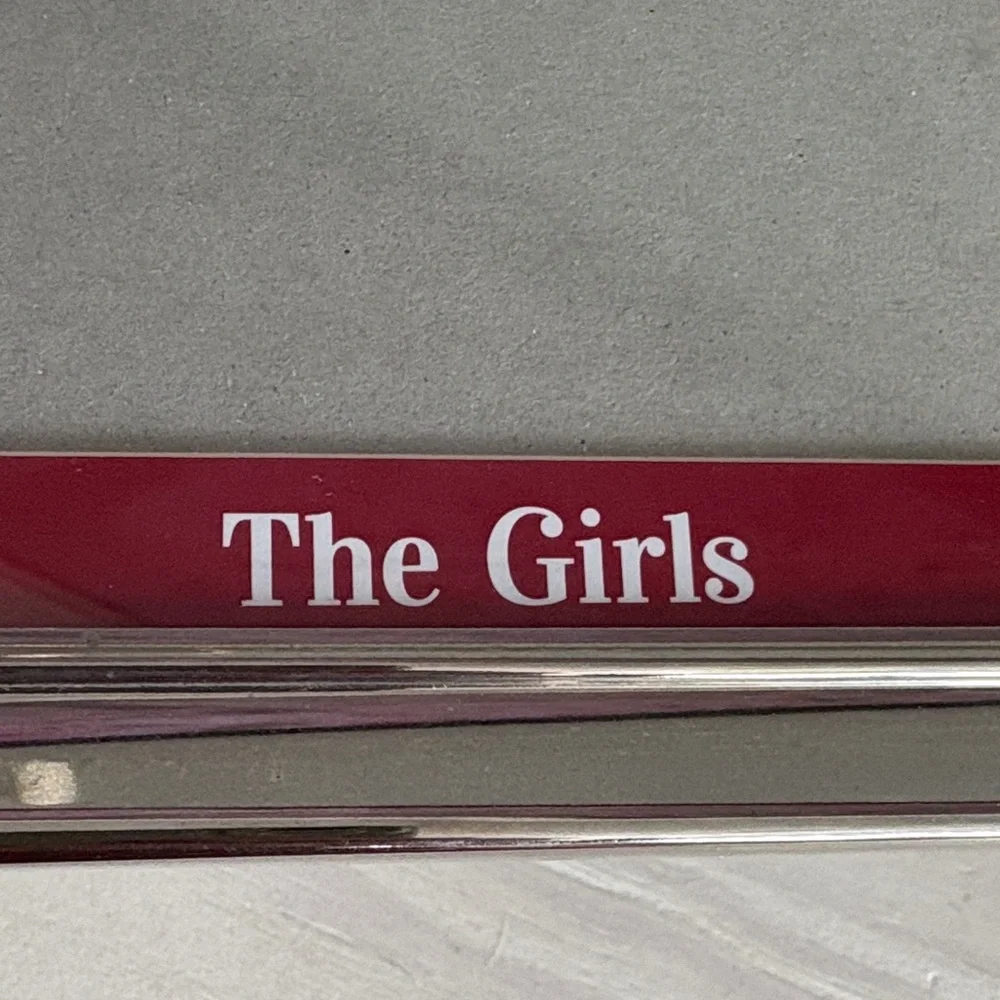 VTG Silver Metallic‎ 5x7 Picture Frame w/ Red 